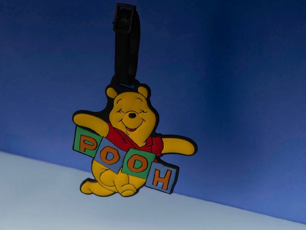Pooh luggage tag