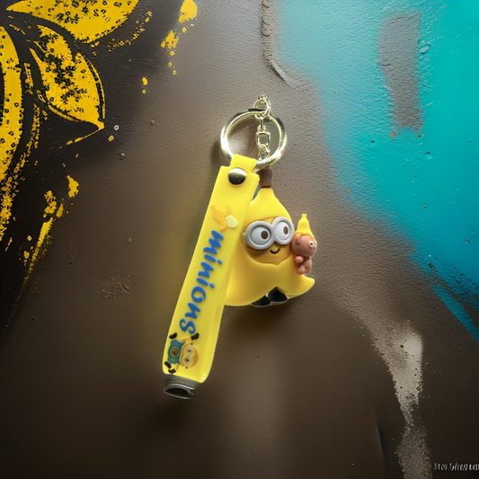 Minions banana keychain