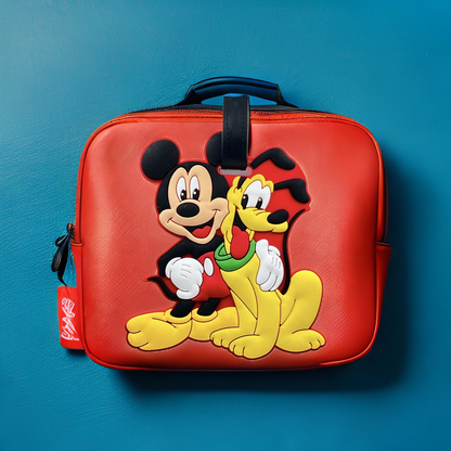 Mickey and pluto luggage tag