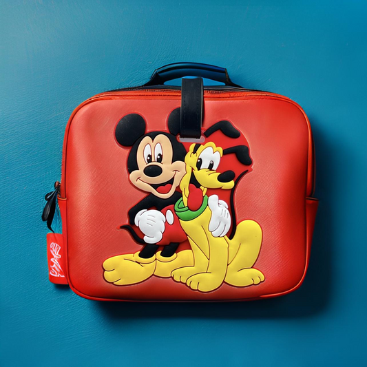Mickey and pluto luggage tag